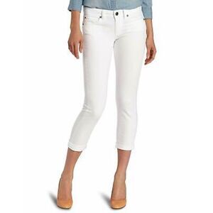 Calvin Klein Skinny Crop Denim Jeans Women's White Size 4